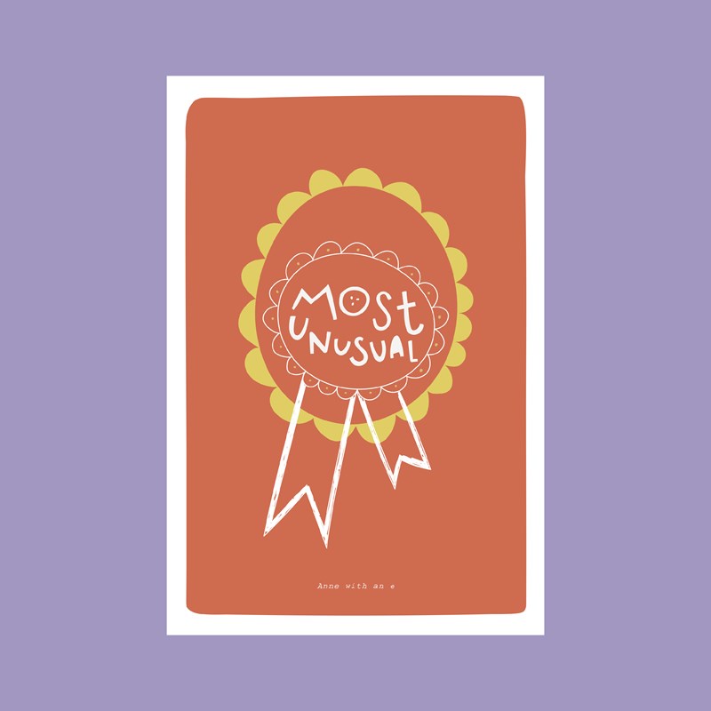 Carte "Most Unusual" + enveloppe