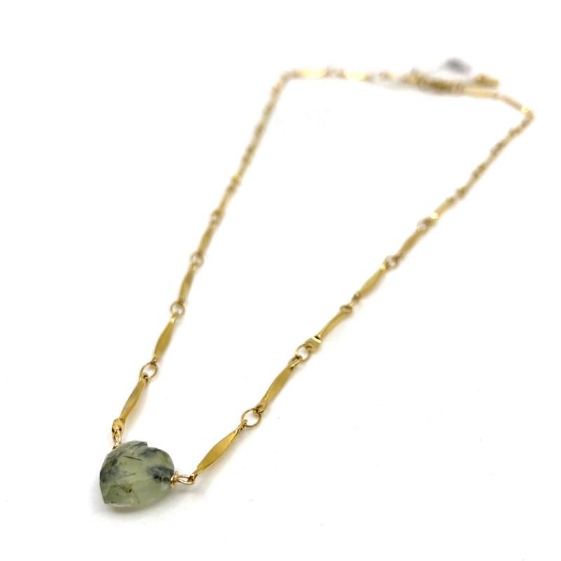 Collier Heart Préhnite