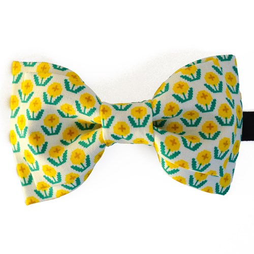 Nœud modèle Harper motif pixel yellow flowers