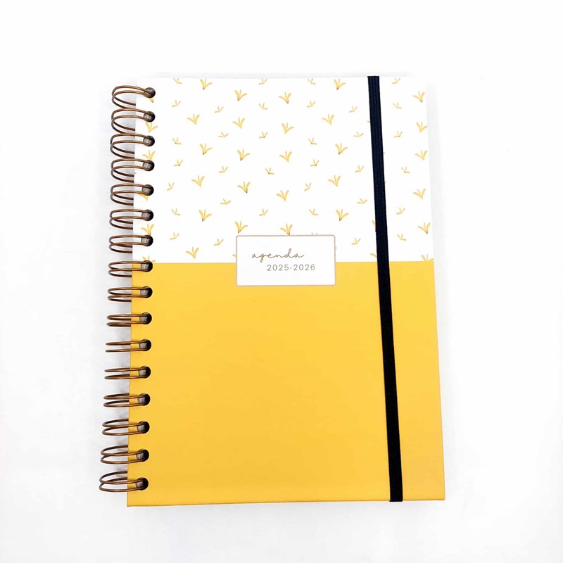 AGENDA 2025/26 – FORMAT A5 JAUNE