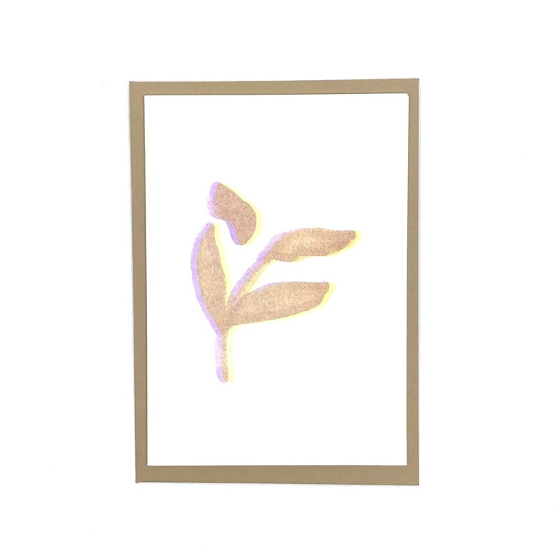 Carte postale "Branche" + enveloppe