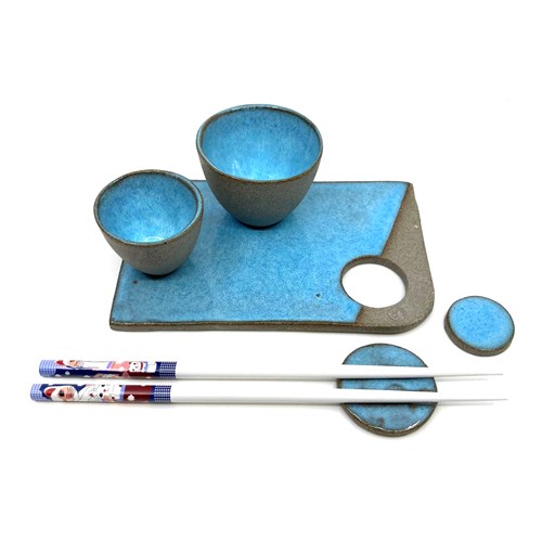 Set à sushis bleu