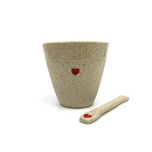 Verrine / bougie petit coeur