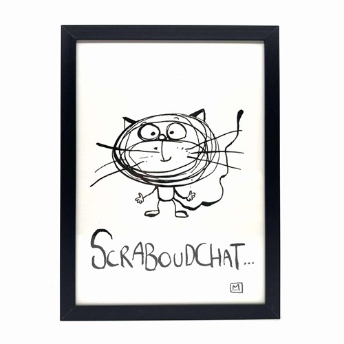 Cadre "Scraboudchat"