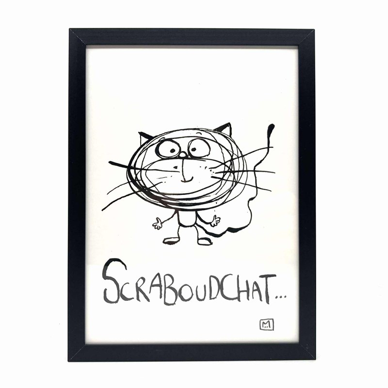 Cadre "Scraboudchat"
