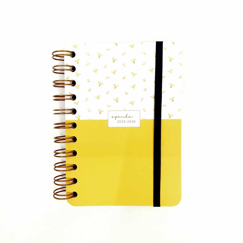 AGENDA 2025/26– PETIT FORMAT (A6) JAUNE