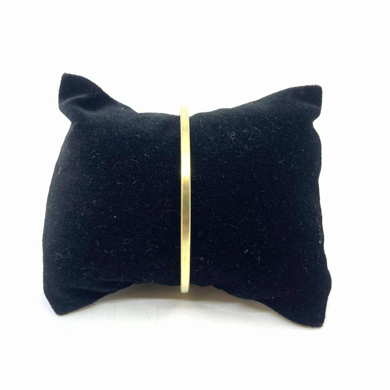 Bracelet laiton satiné fil carré épais