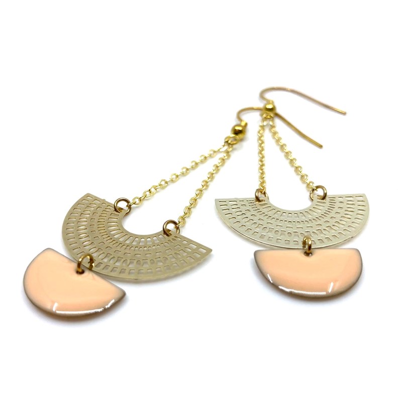 Boucles d'oreilles "Odile" nude