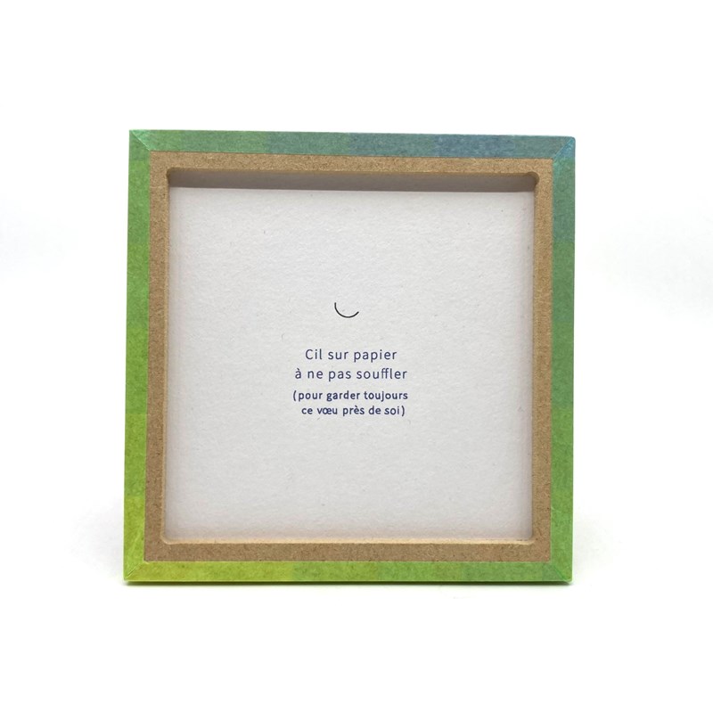 Cadre "Cil sur papier à ne pas souffler"