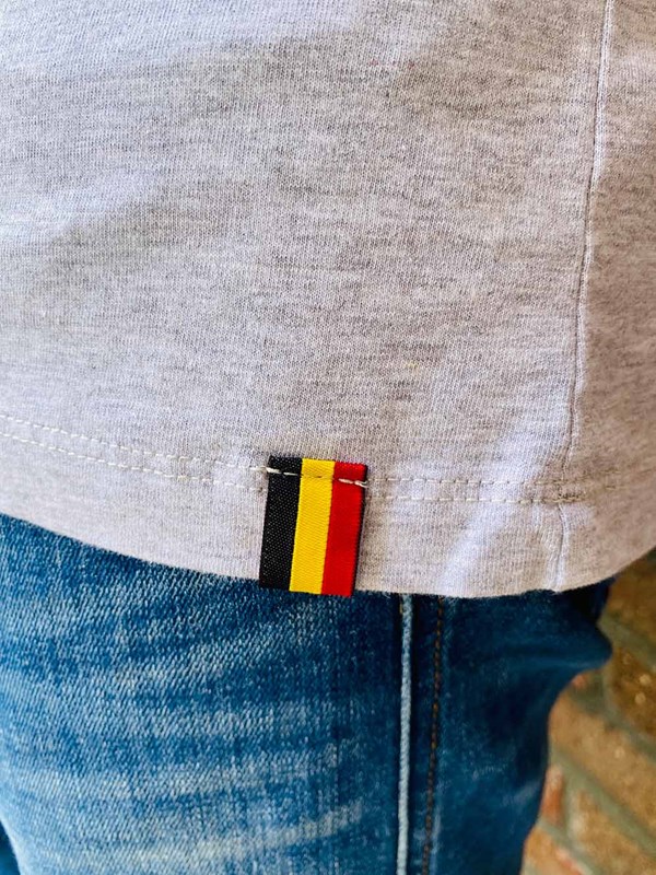 T-shirt "Frites" gris clair chiné