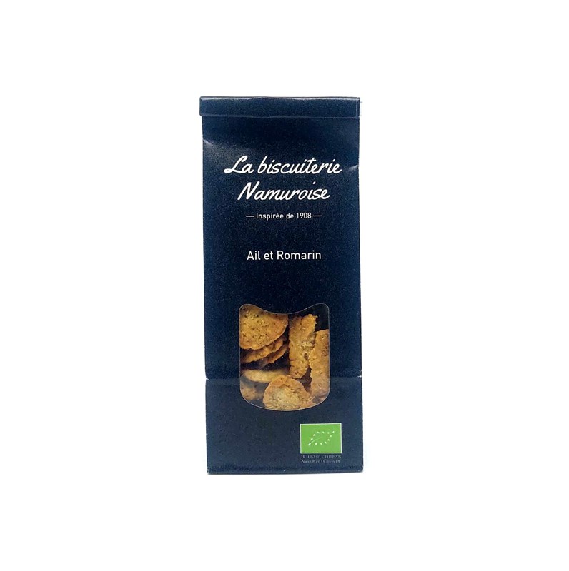 Biscuits salés ail et romarin - 100gr