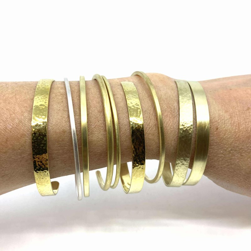 Bracelet argent satiné fil carré fin