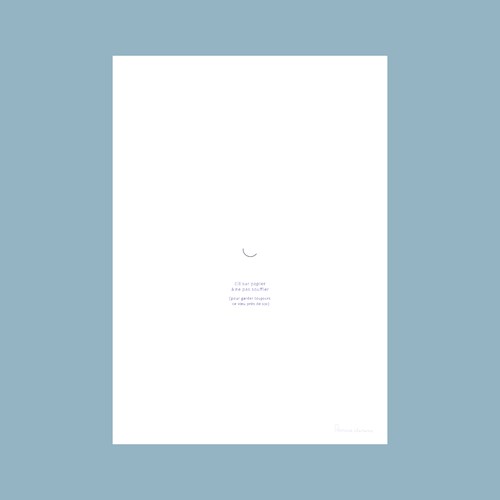 Illustration "Cil sur papier à ne pas souffler..." A4