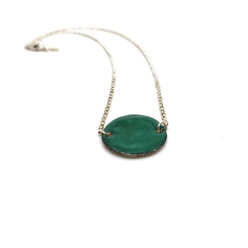 Pendentif Collection "geometry" - rond - vert