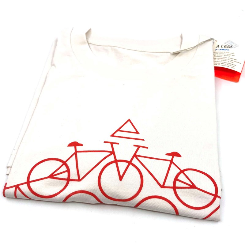 T-shirt vélo noir écru