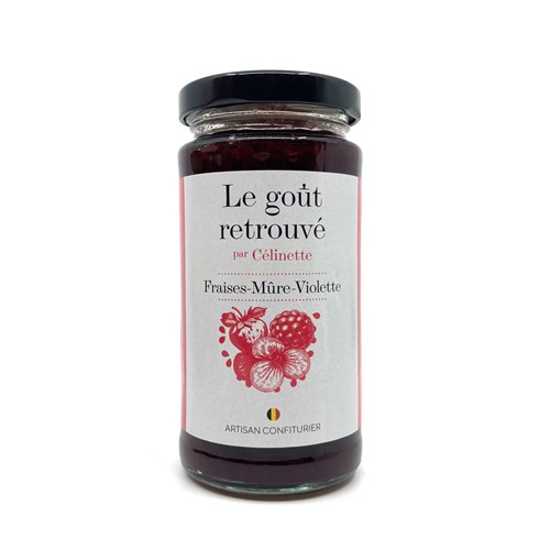 Confiture Fraises - Mûre - Violette 300gr