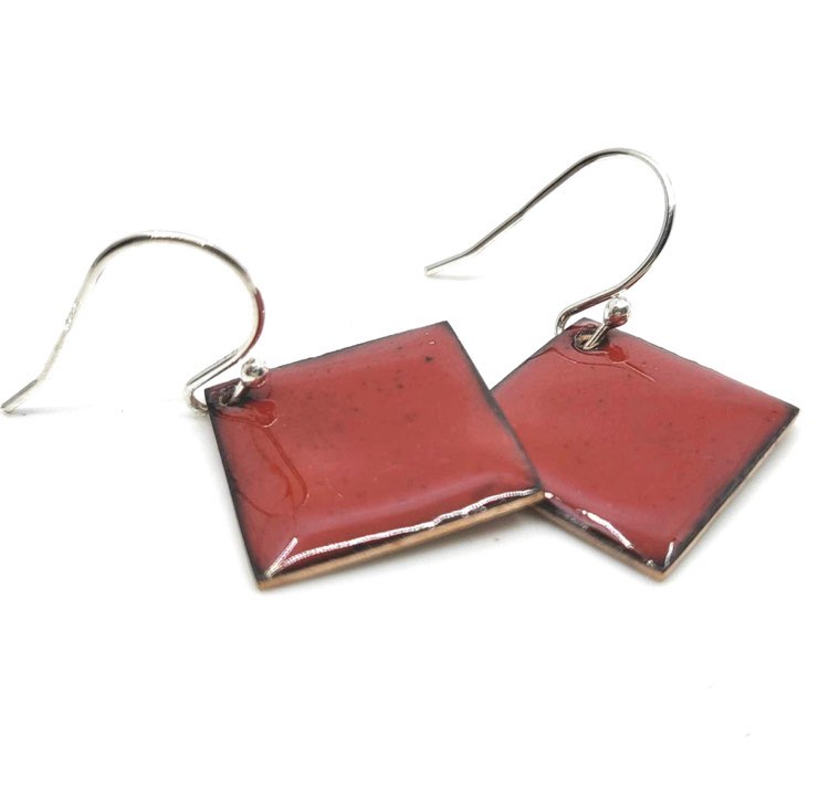 Collection "geometry renversée" - carré - rouge