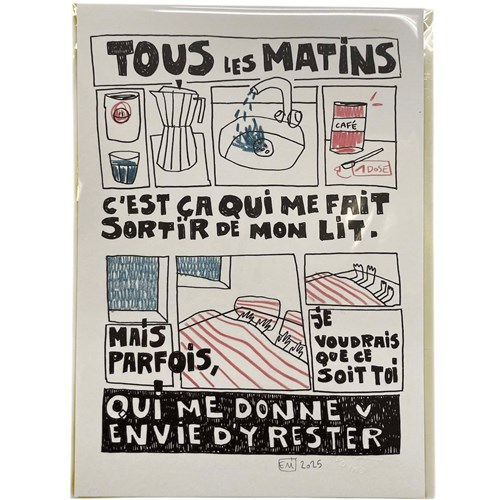 Impression A4 "Tous les matins"