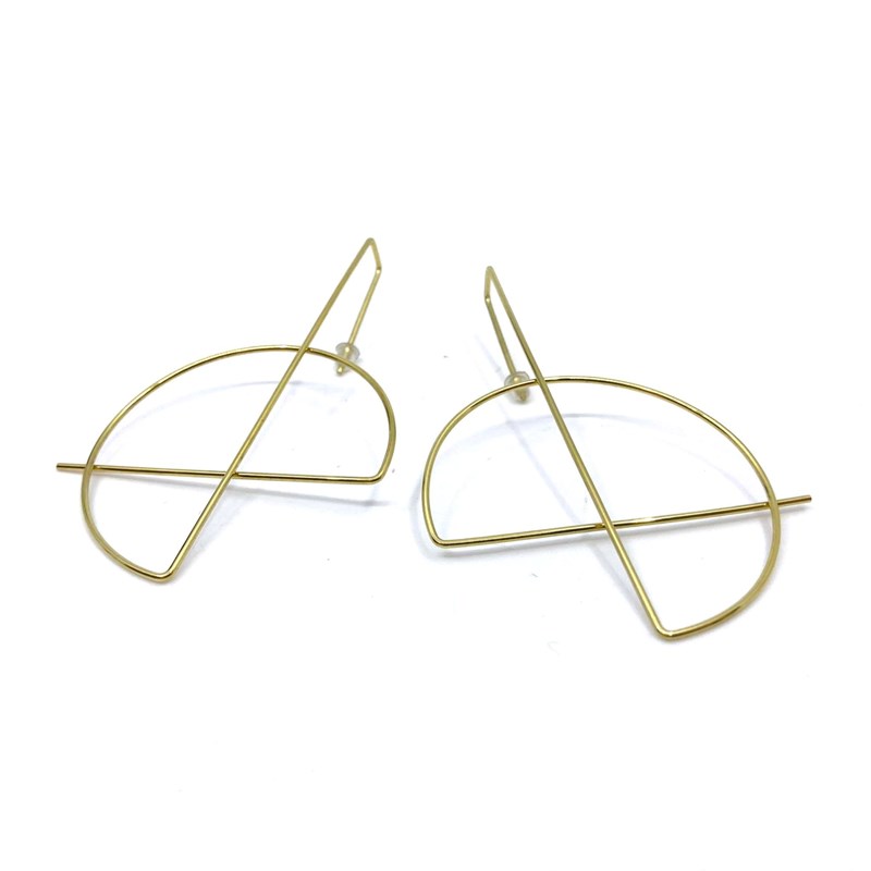 Boucles d'oreilles laiton 05.66