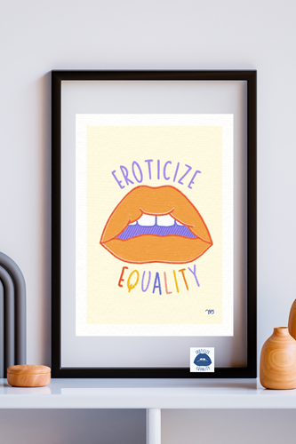 Affiche "Eroticize equality" A4  (+ 2 tattoos)