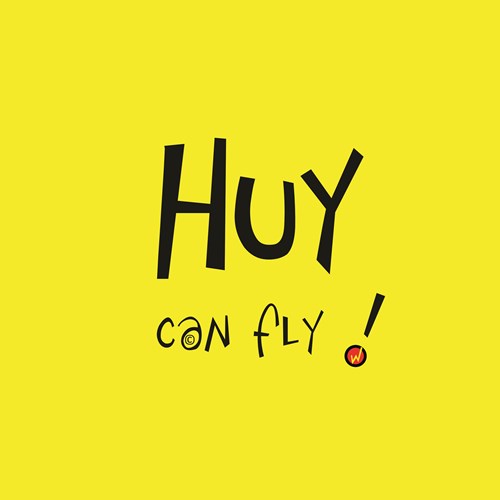 Carte postale "HUY can fly !" 12.5cm/12.5cm