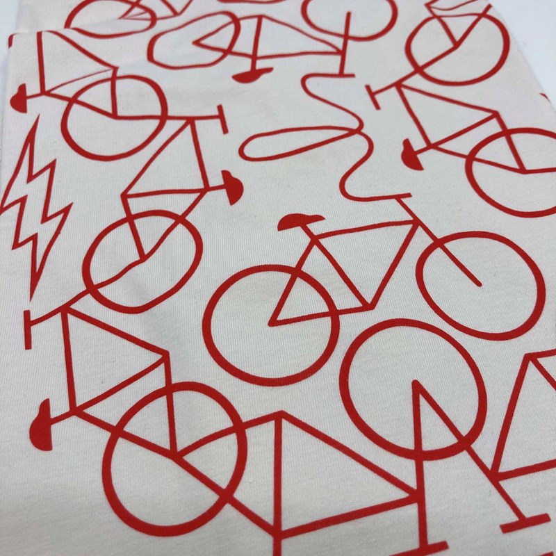 T-shirt vélo noir écru