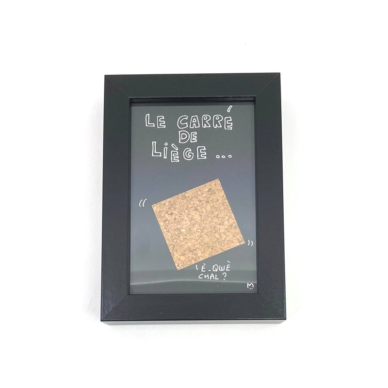 Cadre "Carré de Liège" Noir