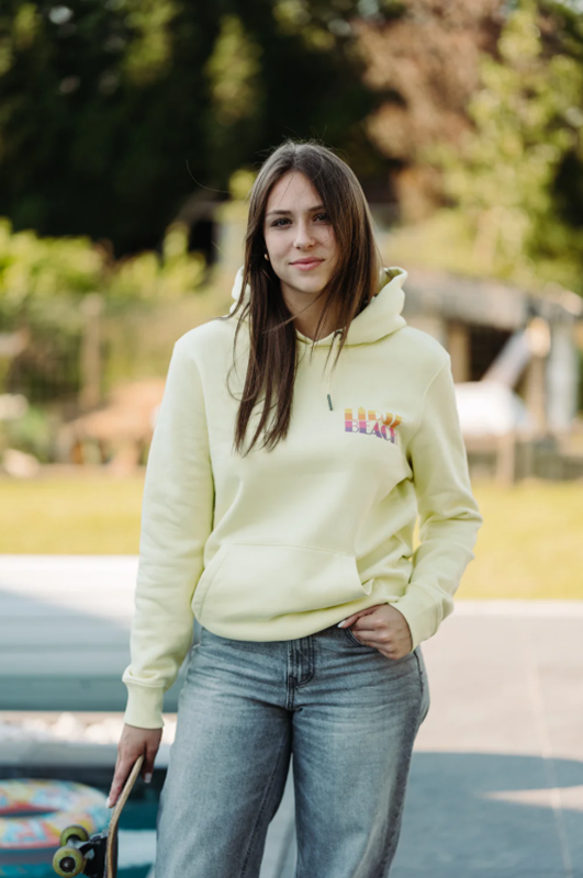 Sweat capuche coton bio - Lemon citrus