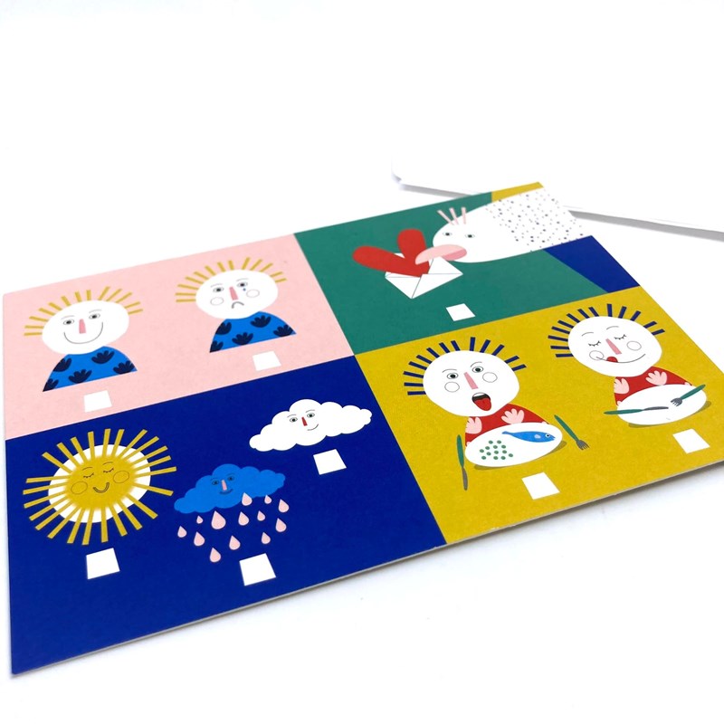 Carte " A cocher" + Enveloppe