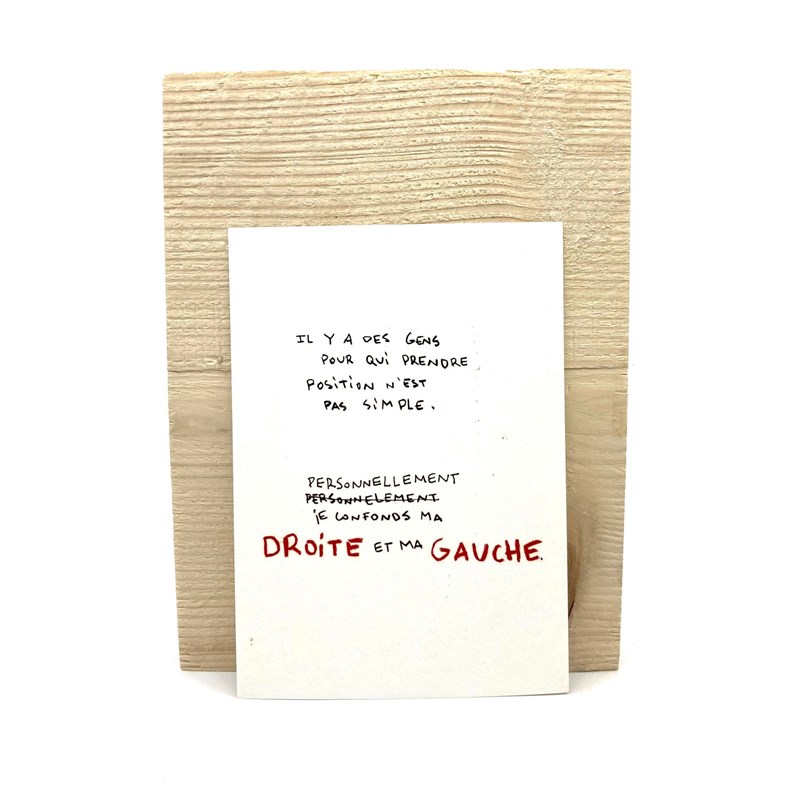 Carte "Ma droite et ma gauche"