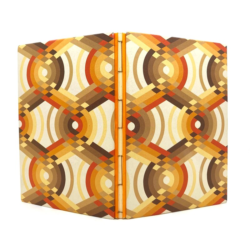 Carnet '70s - 15*21 cm - jaune orange