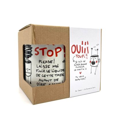 Tasse "Je suis de bonne humeur ce matin..."