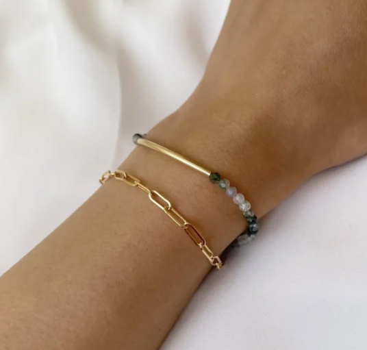 Bracelet Agate Mousse