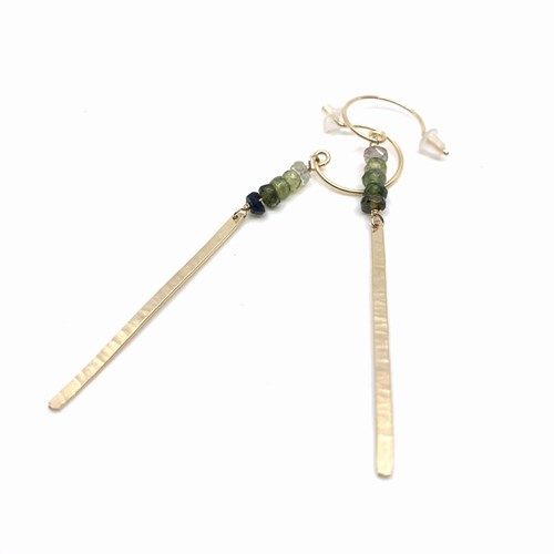 Boucles d'oreilles - tourmalines
