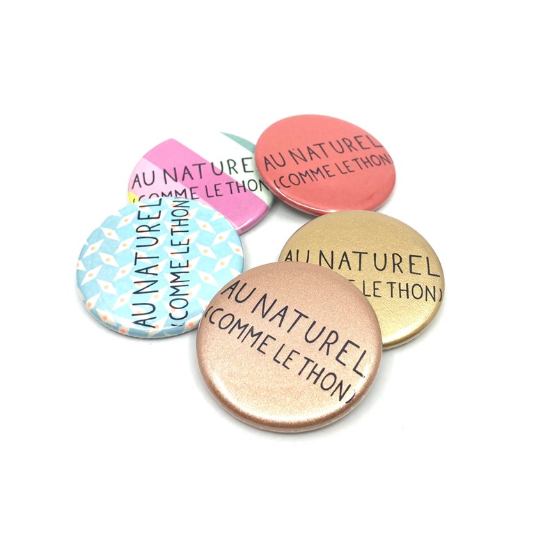 Badge "Au naturel comme le thon"