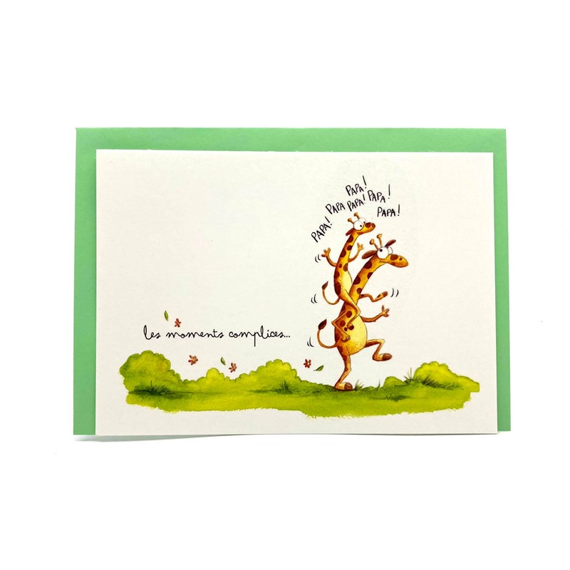 Carte "Les moments complices" + Enveloppe