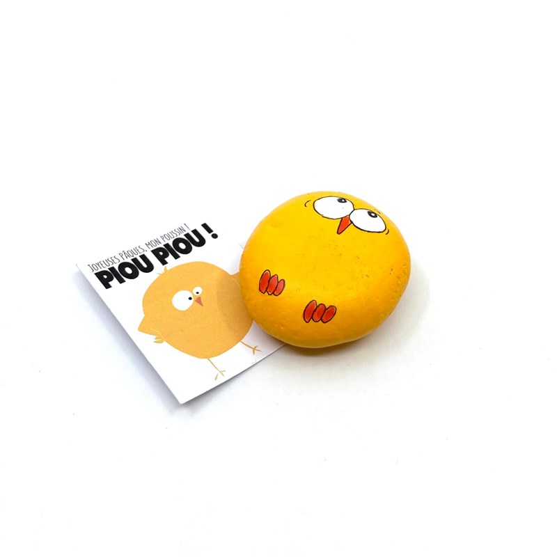 Galet "Piou piou gos poussin de pâques"