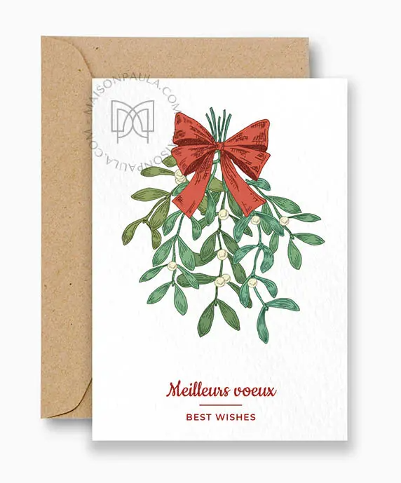 Carte "Meilleurs voeux" + enveloppe