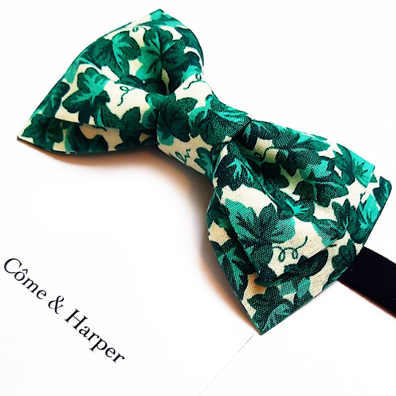 Noeud modèle Harper motif green ivy