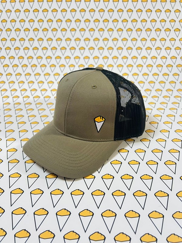 Casquette trucker  FRITES bicolore kaki noir