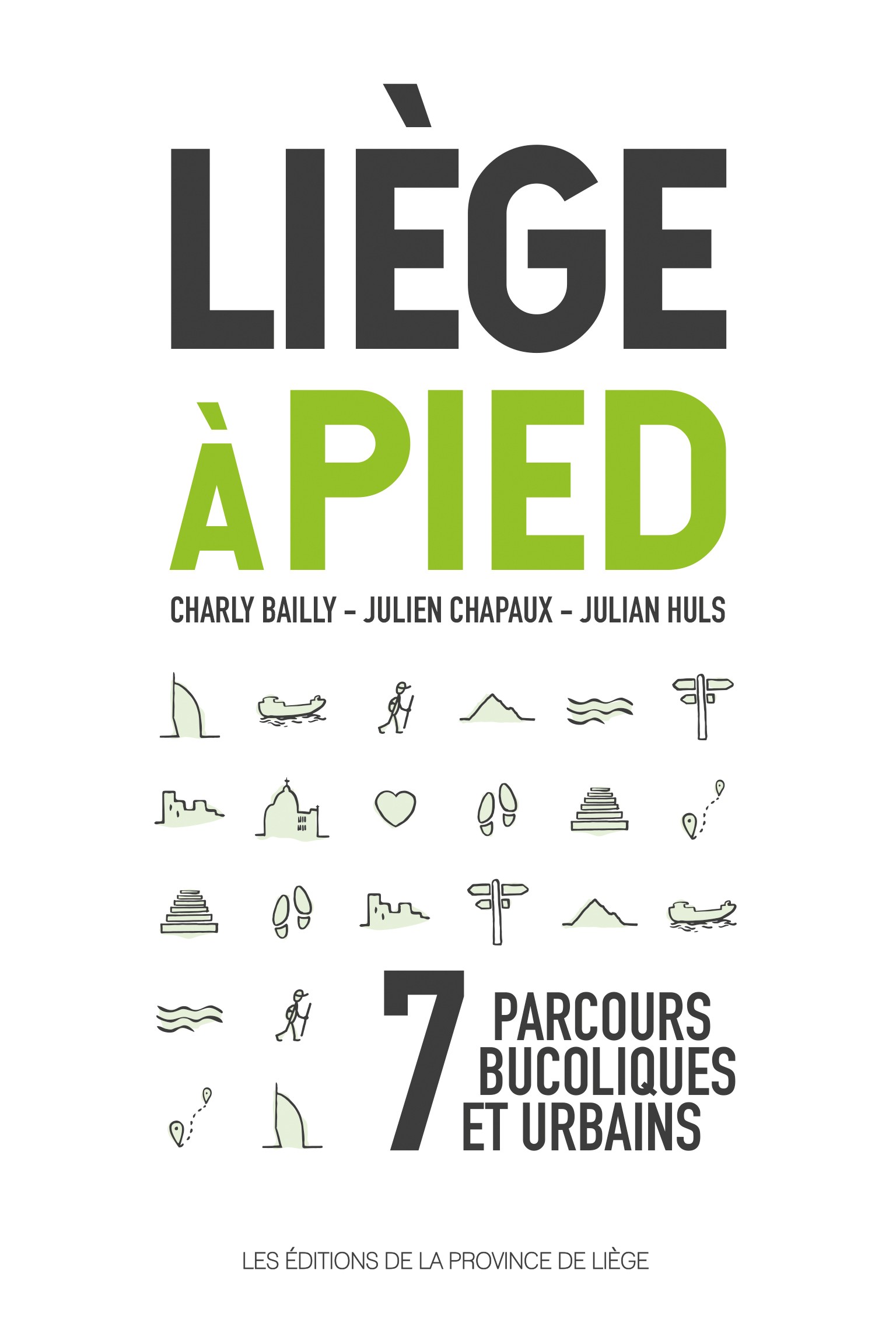 Couverture du livre “Liège à pied”
